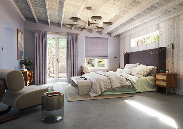 Rhea, Grape - Roman Blind - Image 6